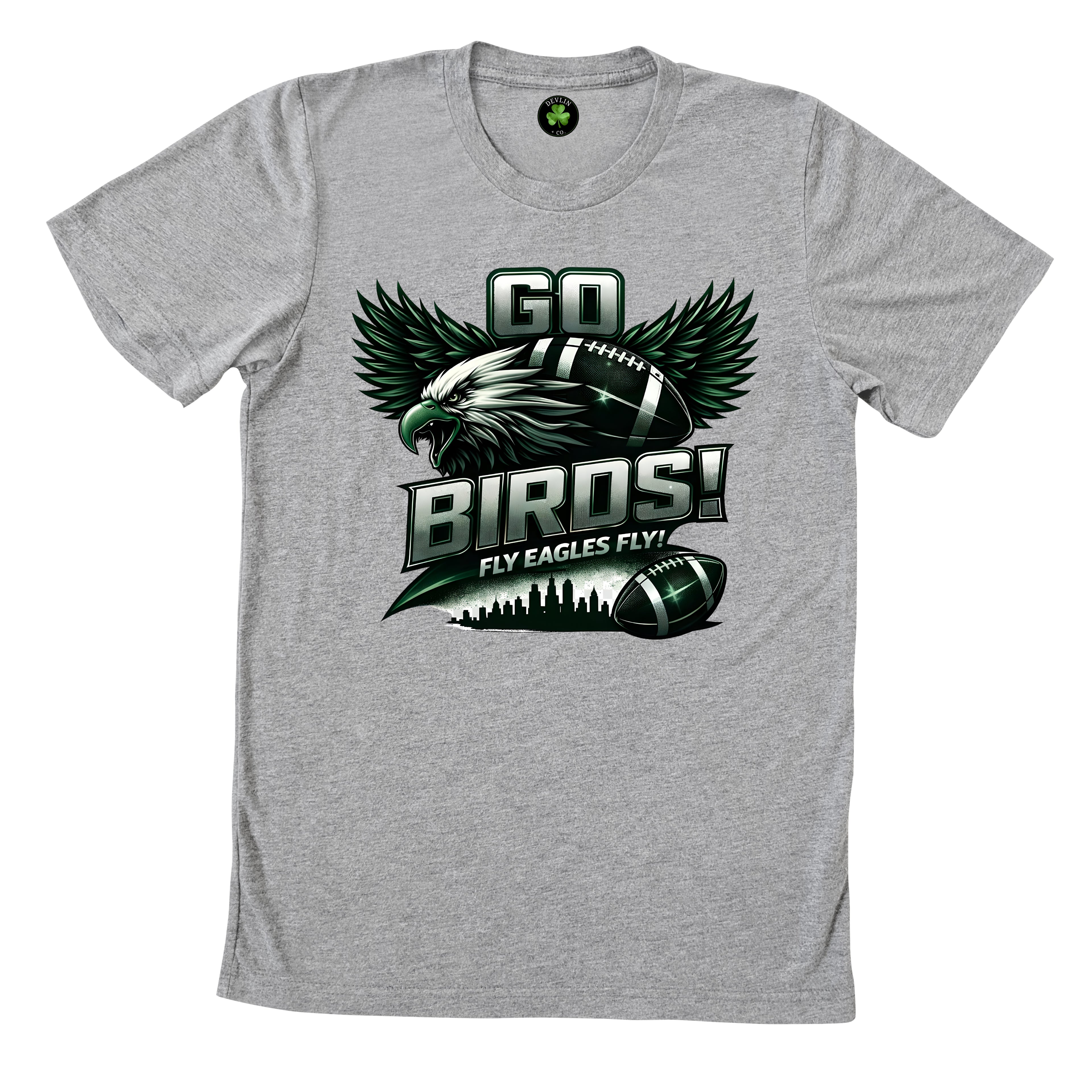 Go Birds Fly Eagles Fly Fan Tee