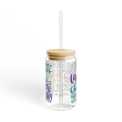 Daily Affirmations Sipper Glass