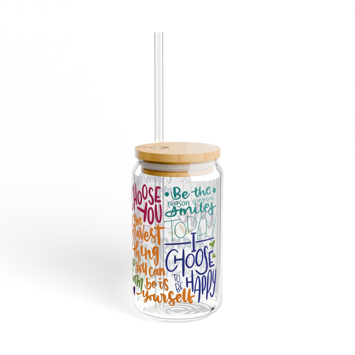 Daily Affirmations Sipper Glass